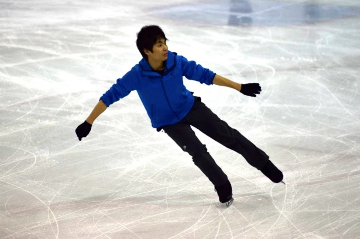 アイススケートをする橋爪峻也