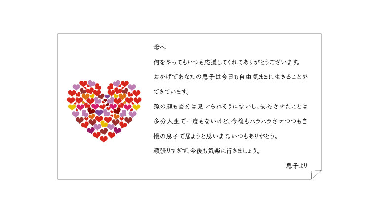 Ha0の母親に向けた手紙