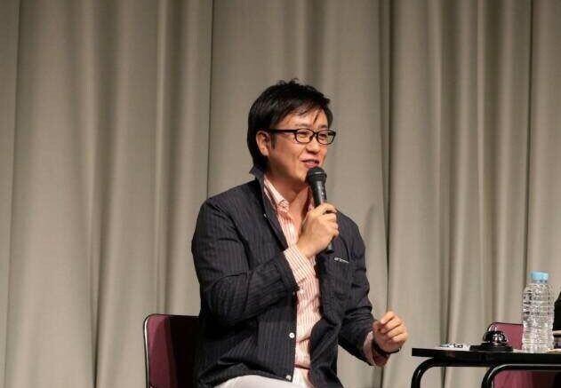 講演している中倉隆道