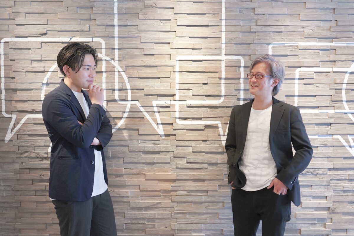 shabell社員の青木と印南