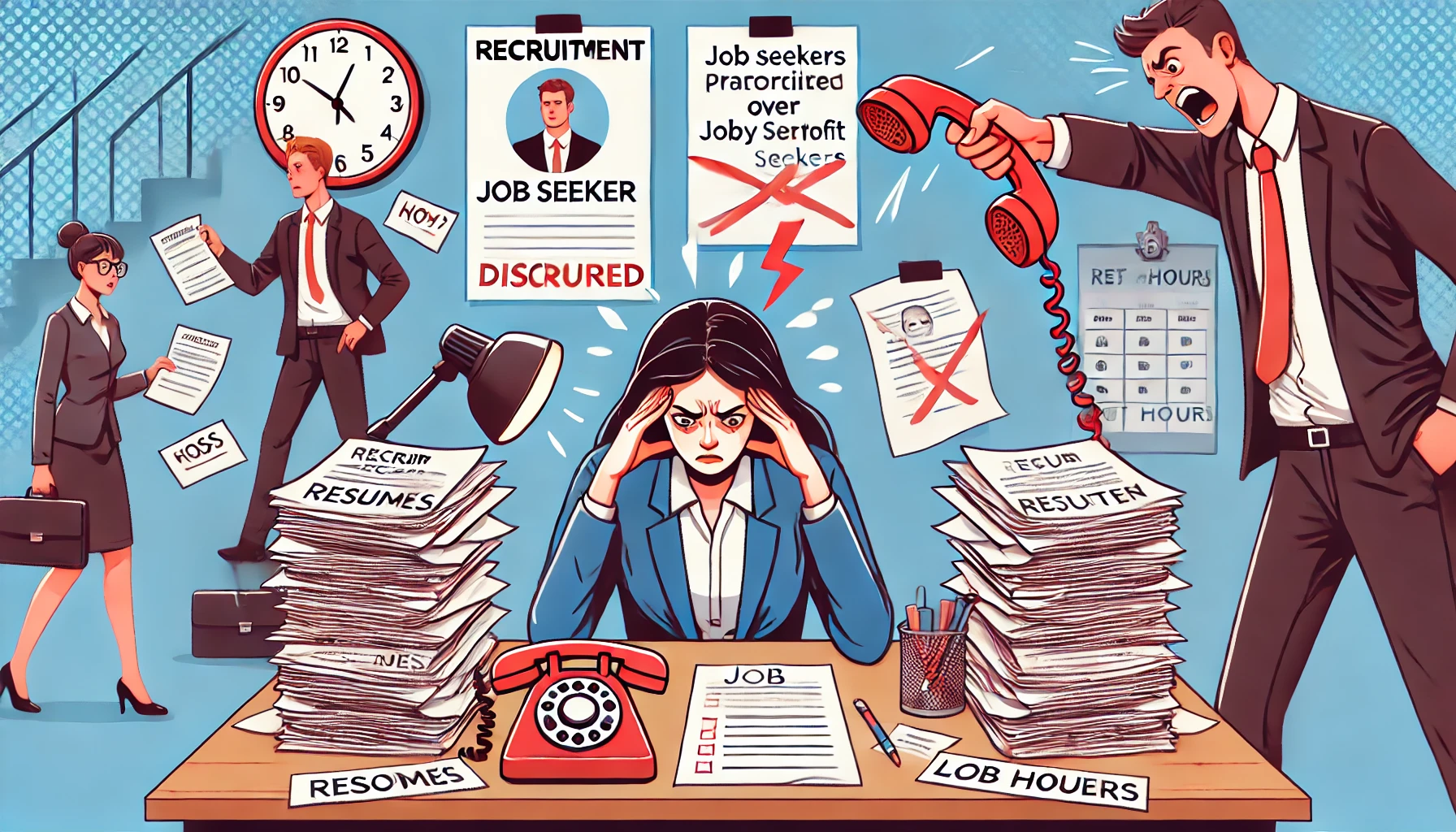 Why the Recruitment Industry is Often Discouraged: High-Stress Environment – Recruiters often juggle multiple tasks, including screening resumes, managing client demands, and meeting hiring targets. Job Seekers’ Frustration – Many candidates face rejections, leading to dissatisfaction with the recruitment process. Pressure for High Performance – Recruiters frequently face intense pressure from management to fill positions quickly, sometimes at the cost of quality hiring. Profit Over People – Some companies prioritize revenue over finding the right fit for job seekers, leading to ethical dilemmas. Long Working Hours – The industry often demands extended work hours to meet deadlines and client expectations.